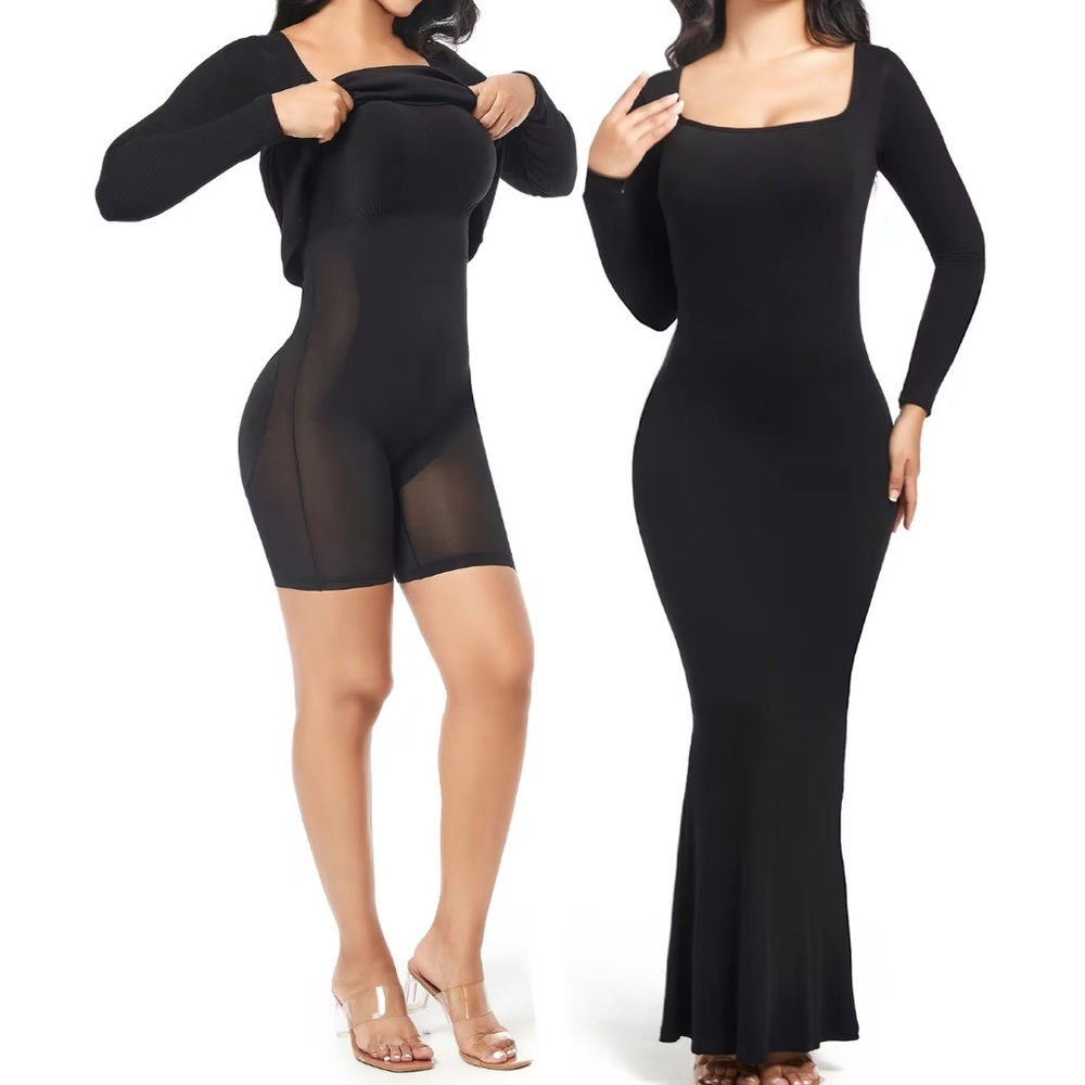 (NWT) Built In Shapewear Black Dress 🖤